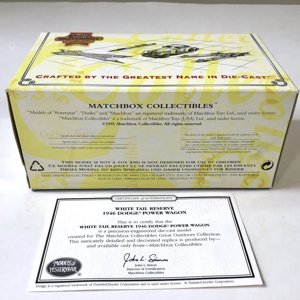 Matchbox Collectibles 1946 Dodge Power Wagon YYM38051 Great Outdoor 1:43 Diecast